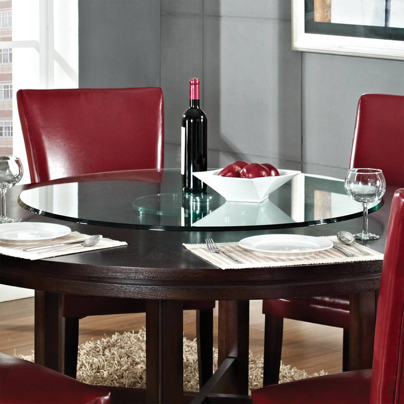 Plateau tournant en verre trempé de qualité supérieure - élégant, durable et sans effort, L 30 po x L 30 po, Clair