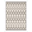 Tapis beige / brun à motif géométrique lavable à la machine Abrahamson-128992267