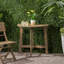 TABLE BISTRO WESTMONT DEMI-ROND, GRIS