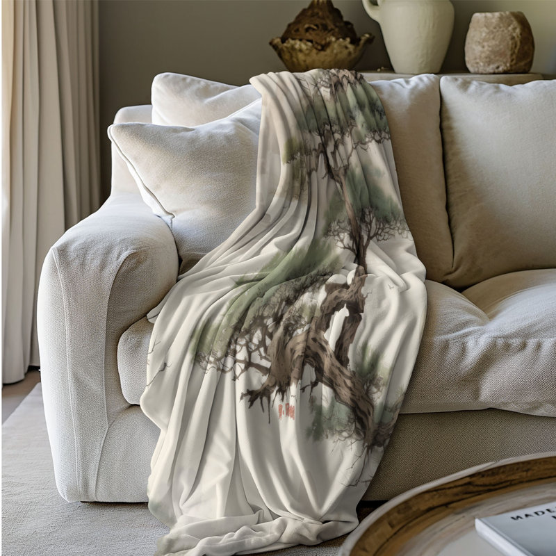 Ancestral Forest - 1 pièce Sherpa Premium, Lit simple