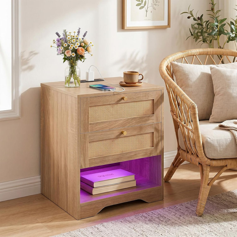 50cm W Particle Board Bedside Table