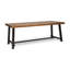 Table de salle à manger en bois pour 8 personnes, finition, métal, 79 po x 36 po 30 po