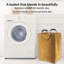 Panier à linge en velours côtelé 55L-114884643