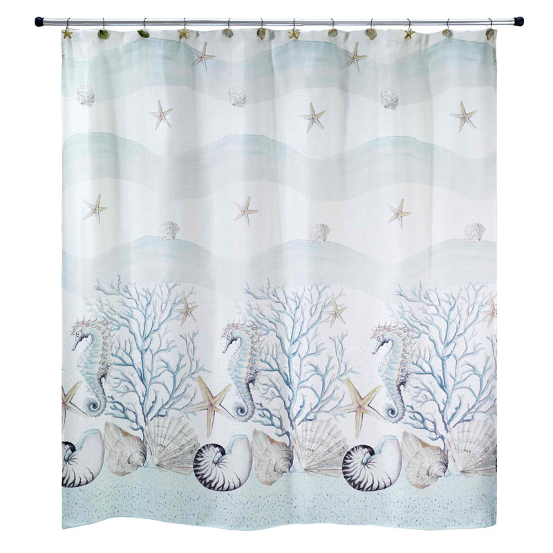 Highland Dunes Athanasie Shower Curtain & Hook Set