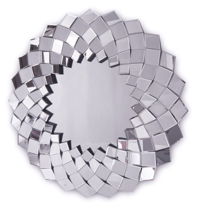 Sandra Glass Flat Wall Mirror