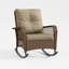 Chaise d'extérieur en rotin avec coussins Yentin-1706309109