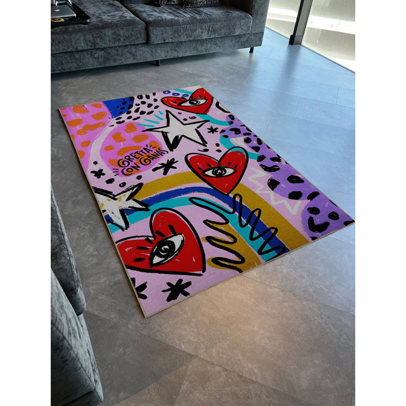 Tapis décoratif moderne Mira Mira, Tapis de couloir 3 pi 3,37 po x 9 pi 10,11 po