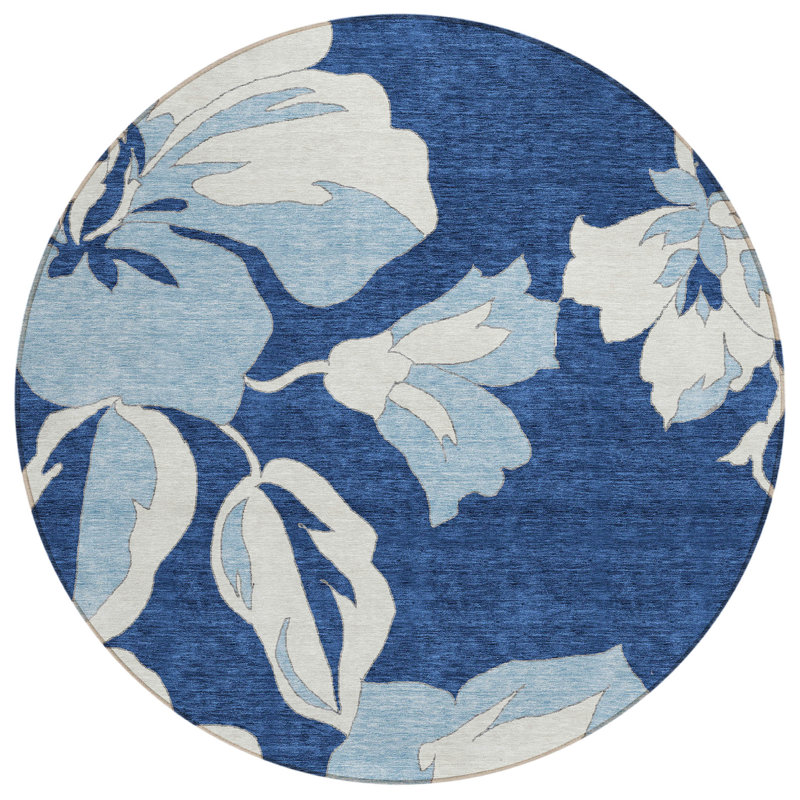  Tapis d'extérieur antidérapant Malchow, Rond 8 pi