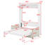 Lit escamotable double pleine grandeur avec coussin-1231414111-1231414110