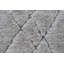 Tapis géométrique gris en polypropylène tissé à la machine-463573647