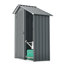 Abri de jardin compact en métal, acier galvanisé, style moderne pour le rangement extérieur