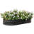 Black Metal Raised Garden Bed, 89.27"X44.65"X11.39", For Plants & Flowers, Structure, Soil Balance Bed In Black, Veggies, , Open Base Drainage-1714867196-1714867187