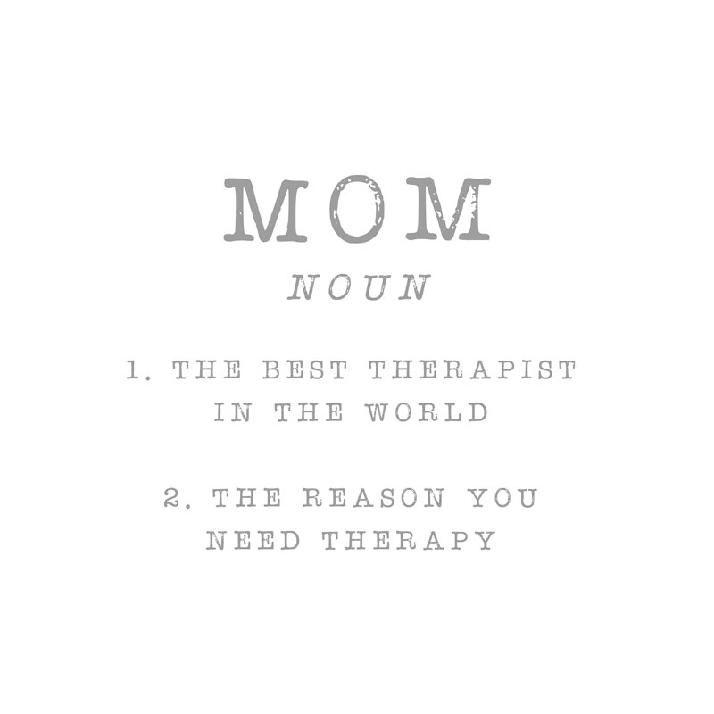 Mom Ther Therapie - reproduction sur toile tendue, L 20 po x H 20 po