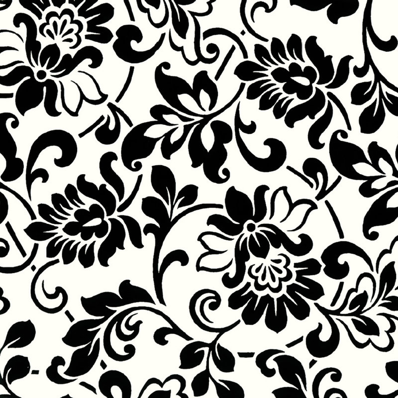 Roll Heritage, Black and White Sticky Back Plastic Film, 45 cm W x 200 cm L