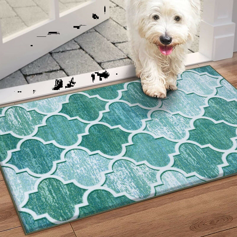 Adile Non-Slip Geometric Indoor Doormat, Rectangle 60 x 112cm