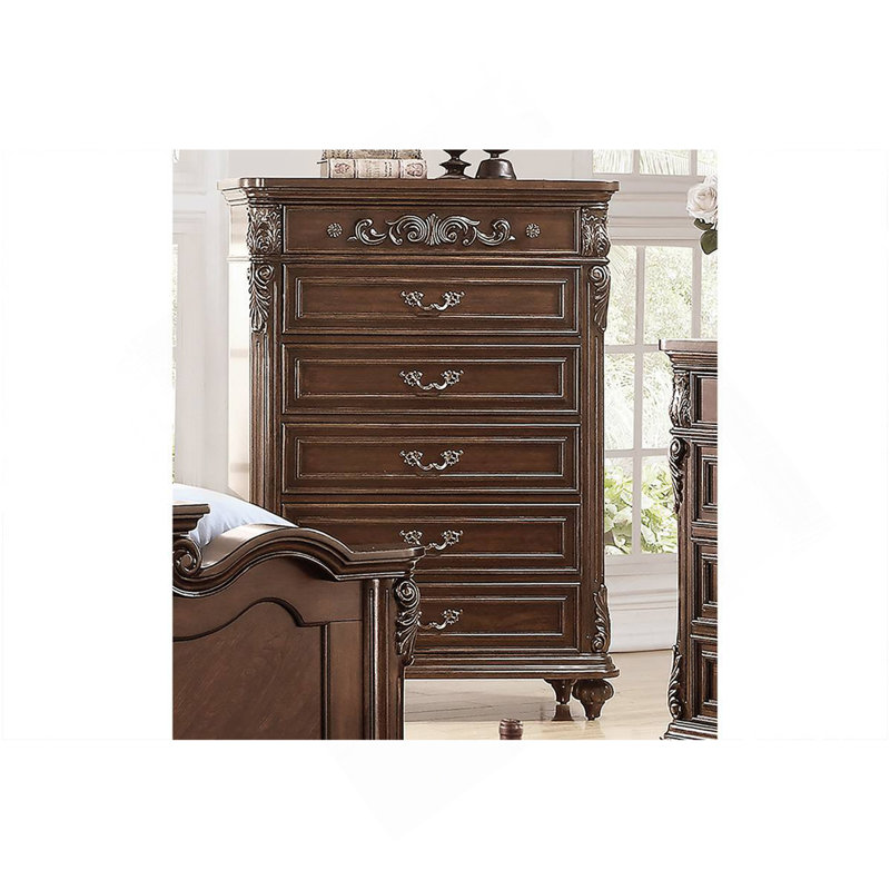 Design unique de commode en bois de noyer antique 1 pièce