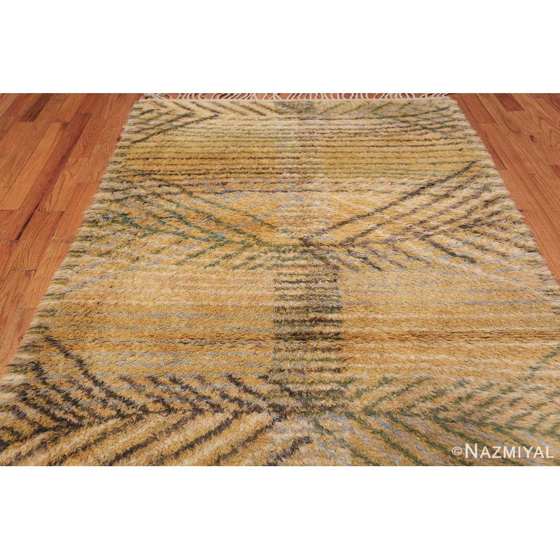 Scandinavian One-of-a-Kind Rectangle 5' X 7' Area Rug