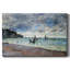 Bateaux de pêche près de la plage et des falaises de Pourville, 1882 - Toile tendue avec châssis-2049471585