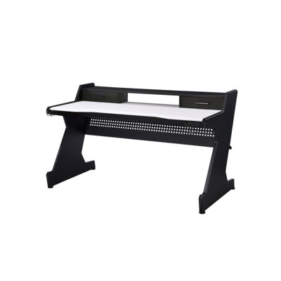 Bigga Black & White Gaming Desk