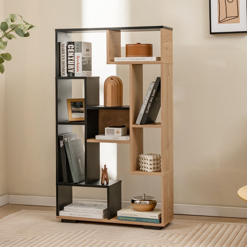 120cm H x 70cm W Bookcase, Black/Brown