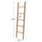 5-Rung Solid Wood Blanket & Towel Ladder for Bathroom Bedroom Living Room