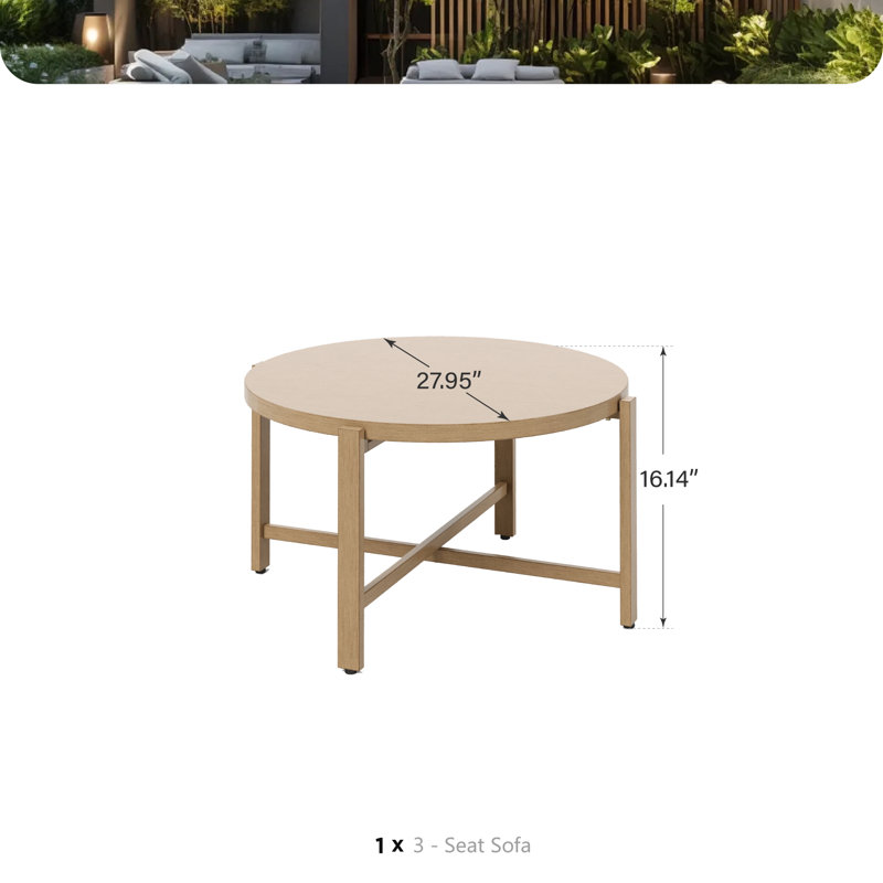 Deux tables basses d'extérieur en métal