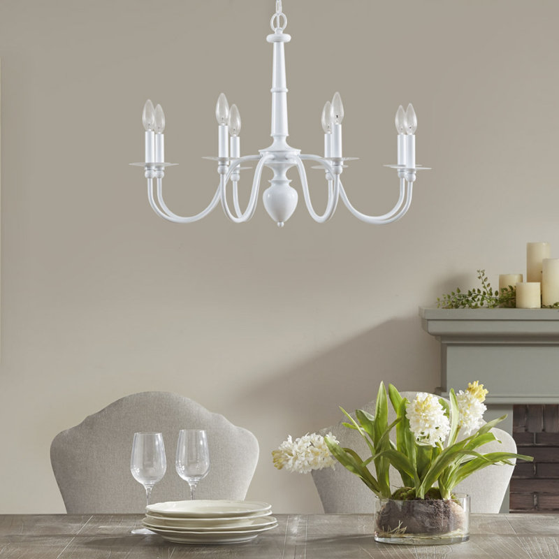 Lustre traditionnel en métal 8 lumières