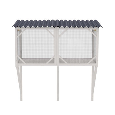 Boîte pour chat, fenêtre d'extérieur pour chat 43,3 po pour bronzer, faire la sieste et regarder, perchoir pour grands chats d'intérieur - utilisation toutes saisons, cage pour chat