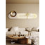 Luminaire suspendu en métal crème style drapé-894404624