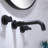 Wall Mounted Optional 2-handle Bathroom Faucet