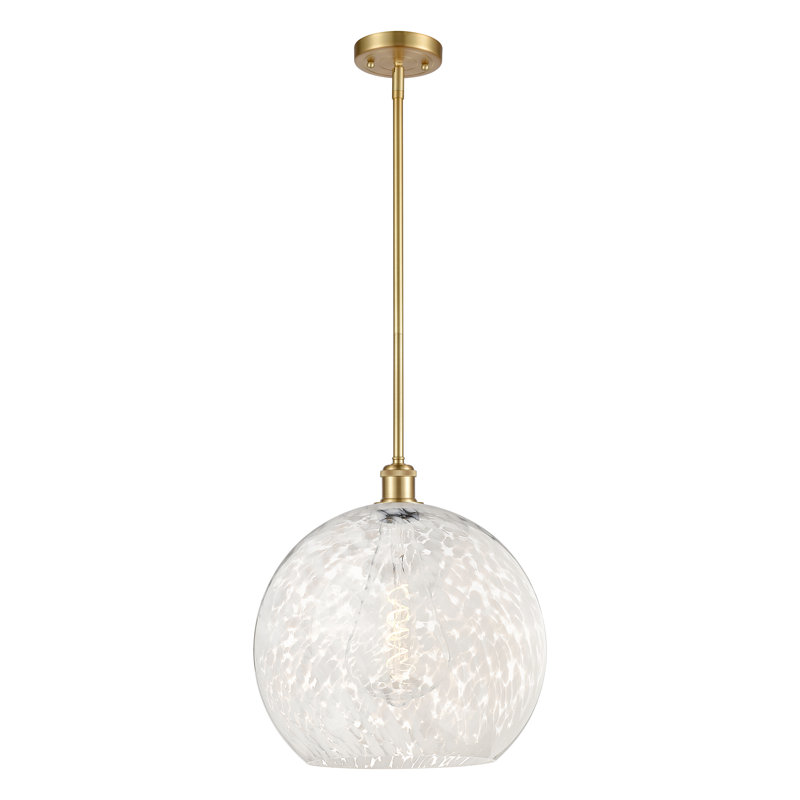 Luminaire suspendu 1 lumière Ballston Mouchette-516-G1216, H 16,63 po x l 13,75 po x P 13,75 po, Or satiné