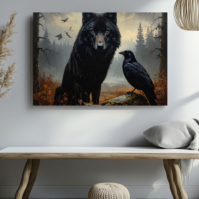 Art mural sur toile, Wild Wild Guardians, H 9 po x l 12 po
