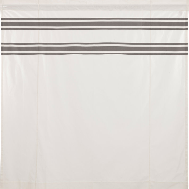 Jefson 100% Cotton Striped Shower Curtain