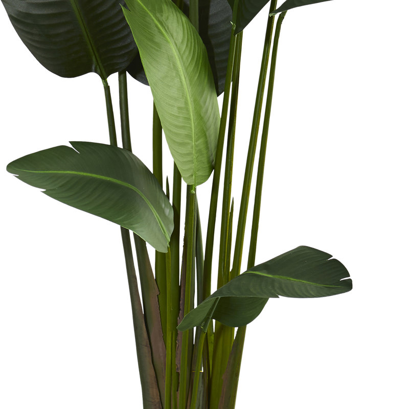 Faux Palm Tree in Planter, 84"H x 30"W x 15"D