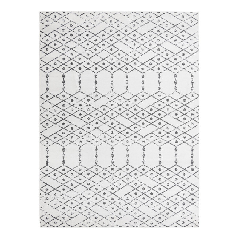 Isaiu Geometric Indoor Rug, Rectangle 10' x 14'