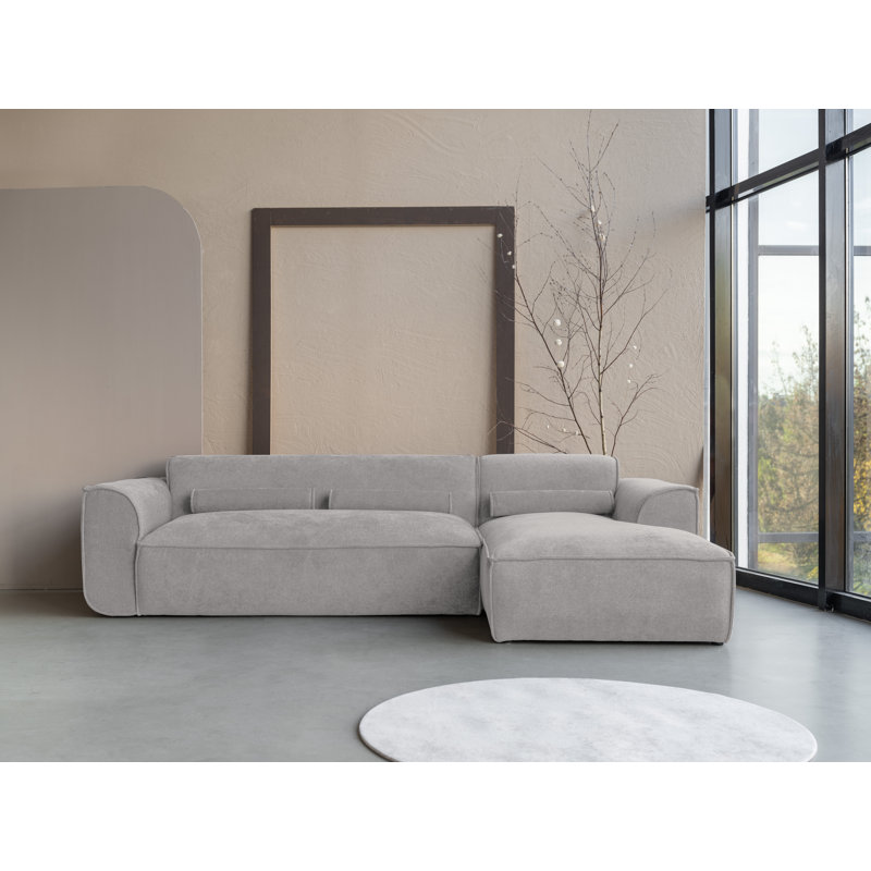 Flex Felix 4 Seater Corner Sofa , Right Hand Facing, Grey