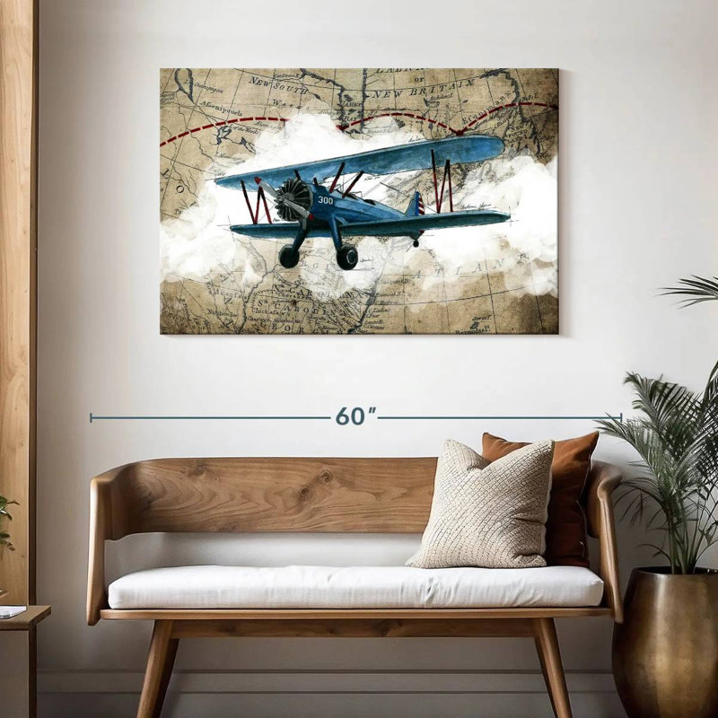 Mehar Biplane I, H 30 po x l 45 po