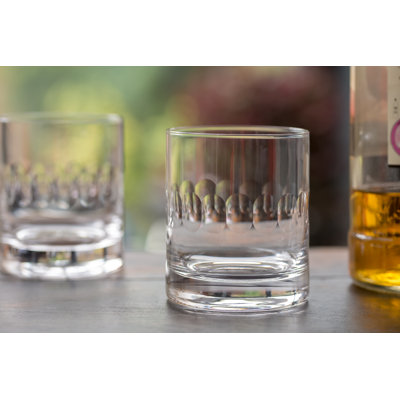 Handmade Hammered Crystal Whiskey Glass
