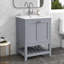 61mm Single Bathroom Vanity with Ceramic Basin-452213186
