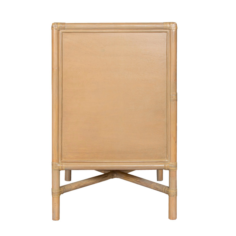 Venice 4 Drawers 54" W Double Dresser, Natural