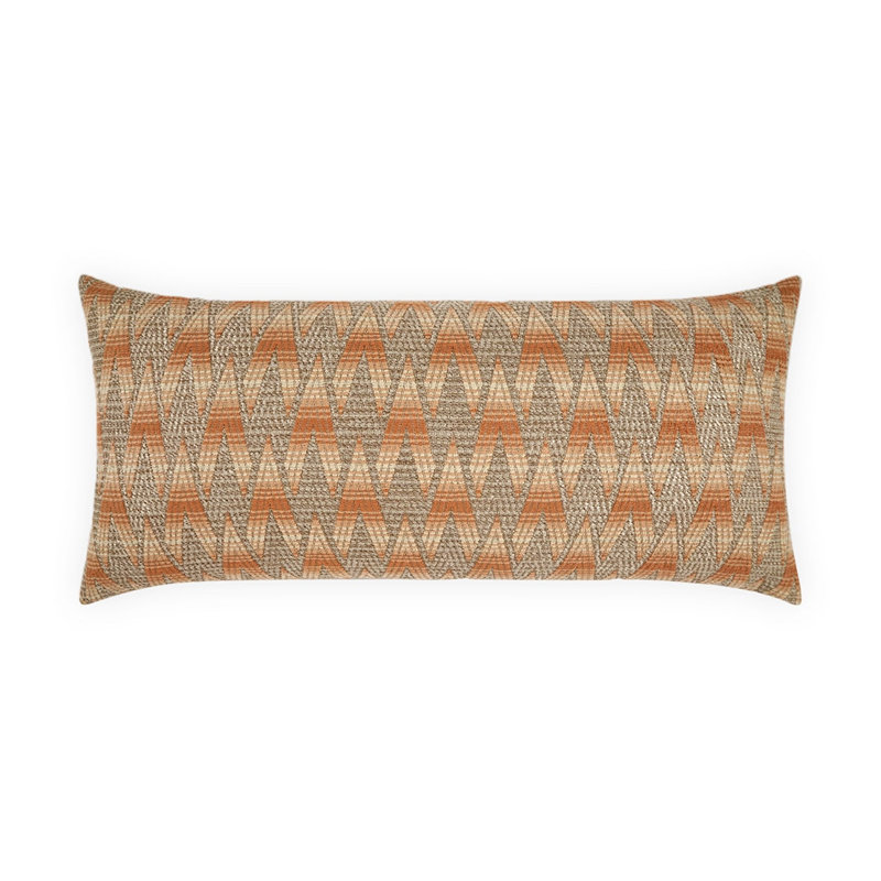 Clukey Outdoor Throw Pillow, Rectangle 12"H x 24"W, Salmon