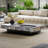 Rectangular Coffee Table, Natural Ivory Marble-806677052
