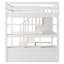 Lit mezzanine avec bureau et tablettes-668903206