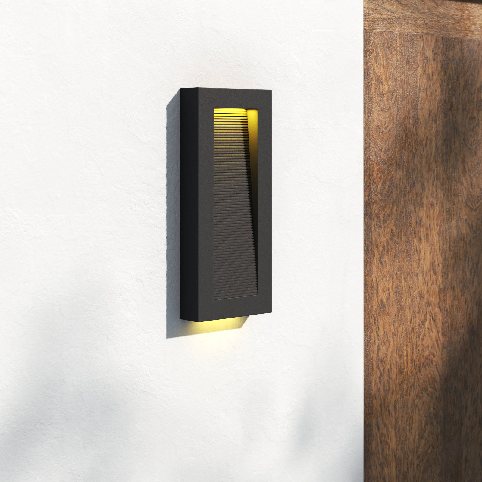 Vossi Outdoor LED Wall Light, 16" H x 7" W x 2" D