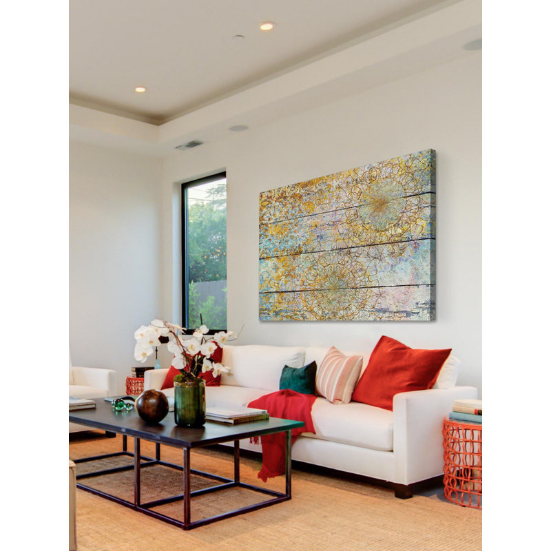 « rétro abstract 5180 » par irena orlov, reproduction d’art sur toile tendue, 16 po x 24 po