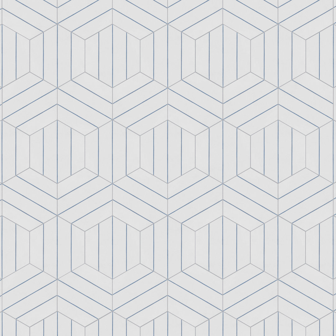 Portas Savona Hex 9" x 10" Porcelain Patterned Wall & Floor Tile Merola Tile 