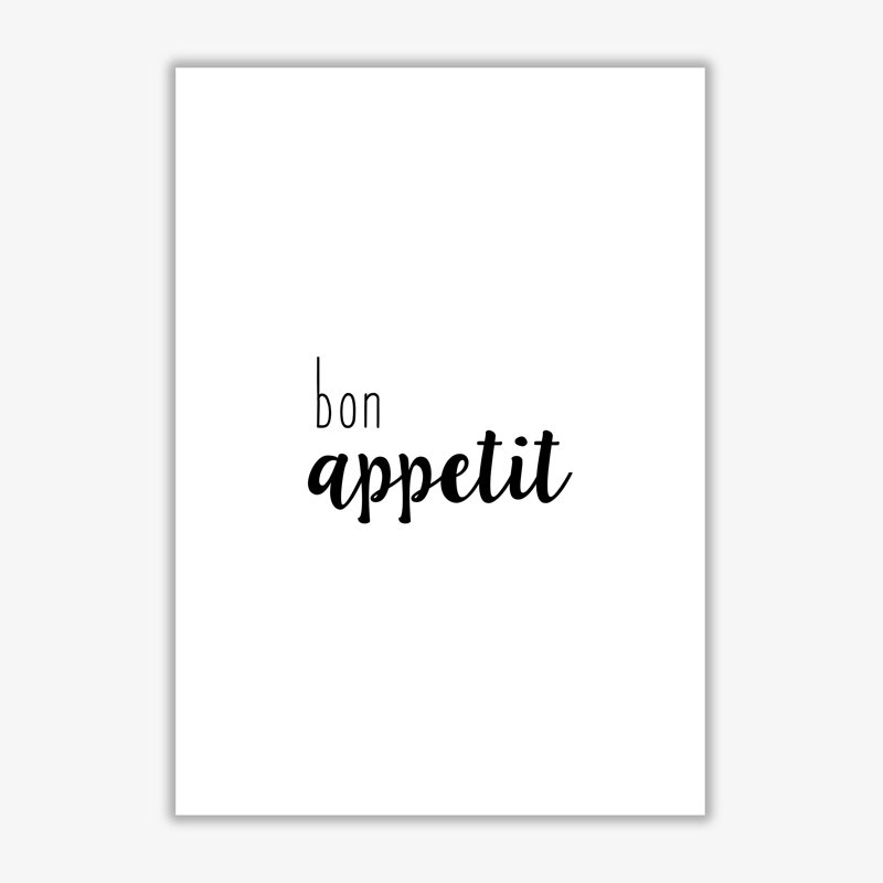 Bon Appetit Food - Print, 42cm H x 29.7cm W x 4cm D, Wrapped Canvas