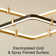 Stoudt 2 Square Rings Dimmable LED Tiered Chandelier