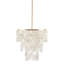 Lustre en coquille de Capiz exquis