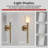 2 - Light Armed Alabaster Wall Sconce Light With Alabaster Shade (Set of 2)